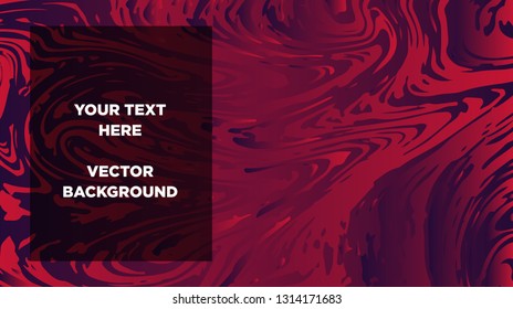Mixture of acrylic paints. Liquid marble texture. Fluid art. Applicable for design cover, presentation, invitation, flyer, annual report, poster and business card, desing packaging - Vector