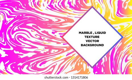 Mixture of acrylic paints. Liquid marble texture. Fluid art. Applicable for design cover, presentation, invitation, flyer, annual report, poster and business card, desing packaging - Vector