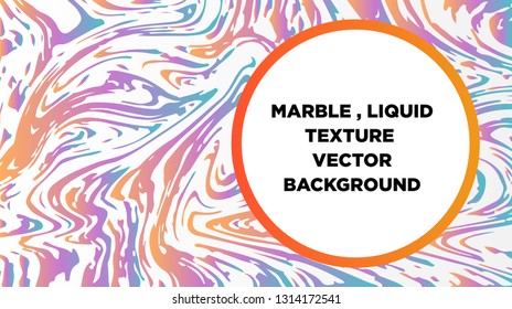 Mixture of acrylic paints. Liquid marble texture. Fluid art. Applicable for design cover, presentation, invitation, flyer, annual report, poster and business card, desing packaging - Vector