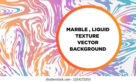 Mixture of acrylic paints. Liquid marble texture. Fluid art. Applicable for design cover, presentation, invitation, flyer, annual report, poster and business card, desing packaging - Vector