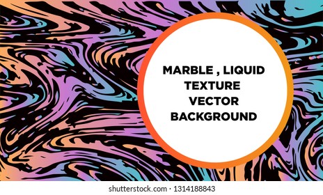 Mixture of acrylic paints. Liquid marble texture. Fluid art. Applicable for design cover, presentation, invitation, flyer, annual report, poster and business card, desing packaging - Vector