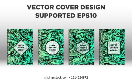Mixture of acrylic paints. Liquid marble texture. Fluid art. Applicable for design cover, presentation, invitation, flyer, annual report, poster and business card, desing packaging - Vector