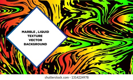 Mixture of acrylic paints. Liquid marble texture. Fluid art. Applicable for design cover, presentation, invitation, flyer, annual report, poster and business card, desing packaging - Vector