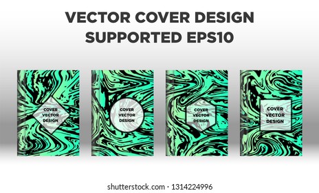 Mixture of acrylic paints. Liquid marble texture. Fluid art. Applicable for design cover, presentation, invitation, flyer, annual report, poster and business card, desing packaging - Vector