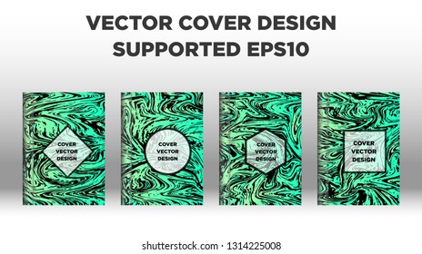 Mixture of acrylic paints. Liquid marble texture. Fluid art. Applicable for design cover, presentation, invitation, flyer, annual report, poster and business card, desing packaging - Vector