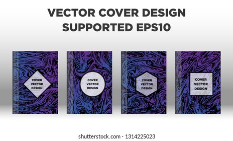 Mixture of acrylic paints. Liquid marble texture. Fluid art. Applicable for design cover, presentation, invitation, flyer, annual report, poster and business card, desing packaging - Vector