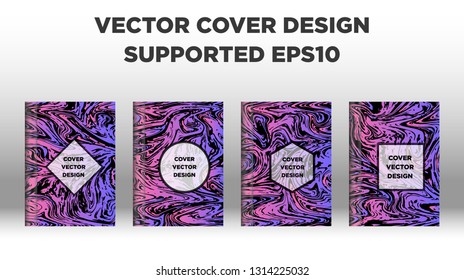Mixture of acrylic paints. Liquid marble texture. Fluid art. Applicable for design cover, presentation, invitation, flyer, annual report, poster and business card, desing packaging - Vector