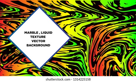 Mixture of acrylic paints. Liquid marble texture. Fluid art. Applicable for design cover, presentation, invitation, flyer, annual report, poster and business card, desing packaging - Vector