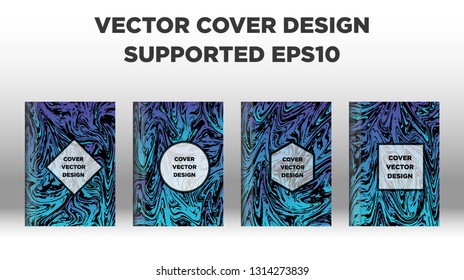 Mixture of acrylic paints. Liquid marble texture. Fluid art. Applicable for design cover, presentation, invitation, flyer, annual report, poster and business card, desing packaging - Vector