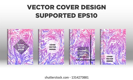 Mixture of acrylic paints. Liquid marble texture. Fluid art. Applicable for design cover, presentation, invitation, flyer, annual report, poster and business card, desing packaging - Vector