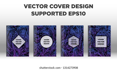 Mixture of acrylic paints. Liquid marble texture. Fluid art. Applicable for design cover, presentation, invitation, flyer, annual report, poster and business card, desing packaging - Vector
