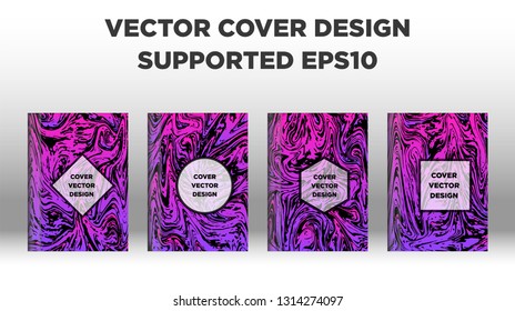 Mixture of acrylic paints. Liquid marble texture. Fluid art. Applicable for design cover, presentation, invitation, flyer, annual report, poster and business card, desing packaging - Vector