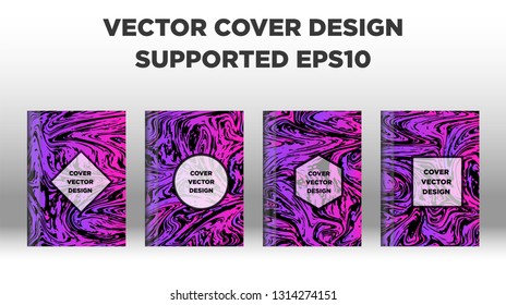 Mixture of acrylic paints. Liquid marble texture. Fluid art. Applicable for design cover, presentation, invitation, flyer, annual report, poster and business card, desing packaging - Vector