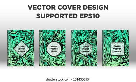Mixture of acrylic paints. Liquid marble texture. Fluid art. Applicable for design cover, presentation, invitation, flyer, annual report, poster and business card, desing packaging - Vector