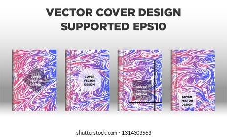 Mixture of acrylic paints. Liquid marble texture. Fluid art. Applicable for design cover, presentation, invitation, flyer, annual report, poster and business card, desing packaging - Vector