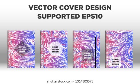 Mixture of acrylic paints. Liquid marble texture. Fluid art. Applicable for design cover, presentation, invitation, flyer, annual report, poster and business card, desing packaging - Vector