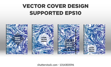 Mixture of acrylic paints. Liquid marble texture. Fluid art. Applicable for design cover, presentation, invitation, flyer, annual report, poster and business card, desing packaging - Vector
