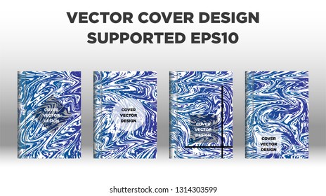 Mixture of acrylic paints. Liquid marble texture. Fluid art. Applicable for design cover, presentation, invitation, flyer, annual report, poster and business card, desing packaging - Vector