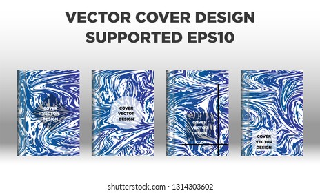 Mixture of acrylic paints. Liquid marble texture. Fluid art. Applicable for design cover, presentation, invitation, flyer, annual report, poster and business card, desing packaging - Vector