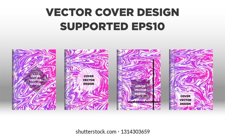 Mixture of acrylic paints. Liquid marble texture. Fluid art. Applicable for design cover, presentation, invitation, flyer, annual report, poster and business card, desing packaging - Vector