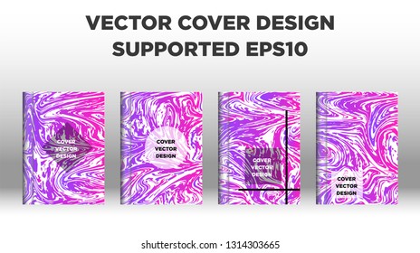 Mixture of acrylic paints. Liquid marble texture. Fluid art. Applicable for design cover, presentation, invitation, flyer, annual report, poster and business card, desing packaging - Vector
