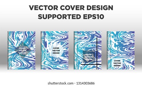 Mixture of acrylic paints. Liquid marble texture. Fluid art. Applicable for design cover, presentation, invitation, flyer, annual report, poster and business card, desing packaging - Vector
