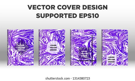 Mixture of acrylic paints. Liquid marble texture. Fluid art. Applicable for design cover, presentation, invitation, flyer, annual report, poster and business card, desing packaging - Vector