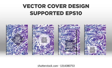 Mixture of acrylic paints. Liquid marble texture. Fluid art. Applicable for design cover, presentation, invitation, flyer, annual report, poster and business card, desing packaging - Vector