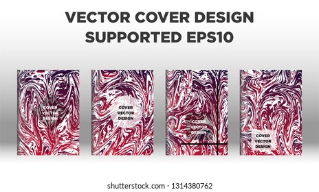 Mixture of acrylic paints. Liquid marble texture. Fluid art. Applicable for design cover, presentation, invitation, flyer, annual report, poster and business card, desing packaging - Vector