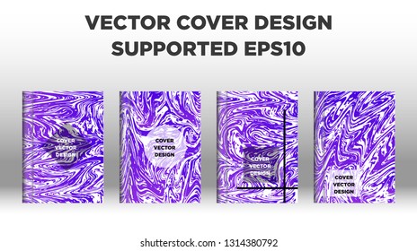 Mixture of acrylic paints. Liquid marble texture. Fluid art. Applicable for design cover, presentation, invitation, flyer, annual report, poster and business card, desing packaging - Vector