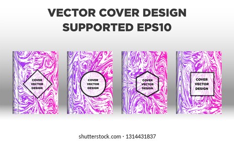 Mixture of acrylic paints. Liquid marble texture. Fluid art. Applicable for design cover, presentation, invitation, flyer, annual report, poster and business card, desing packaging - Vector