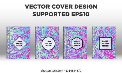 Mixture of acrylic paints. Liquid marble texture. Fluid art. Applicable for design cover, presentation, invitation, flyer, annual report, poster and business card, desing packaging - Vector