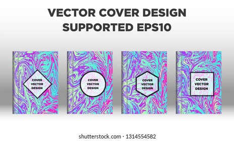 Mixture of acrylic paints. Liquid marble texture. Fluid art. Applicable for design cover, presentation, invitation, flyer, annual report, poster and business card, desing packaging - Vector