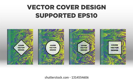 Mixture of acrylic paints. Liquid marble texture. Fluid art. Applicable for design cover, presentation, invitation, flyer, annual report, poster and business card, desing packaging - Vector