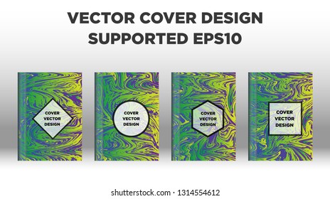 Mixture of acrylic paints. Liquid marble texture. Fluid art. Applicable for design cover, presentation, invitation, flyer, annual report, poster and business card, desing packaging - Vector