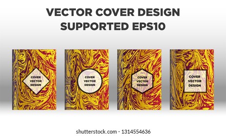 Mixture of acrylic paints. Liquid marble texture. Fluid art. Applicable for design cover, presentation, invitation, flyer, annual report, poster and business card, desing packaging - Vector
