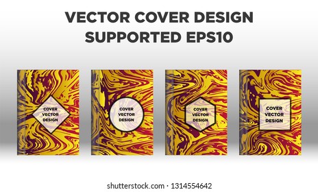 Mixture of acrylic paints. Liquid marble texture. Fluid art. Applicable for design cover, presentation, invitation, flyer, annual report, poster and business card, desing packaging - Vector