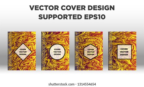 Mixture of acrylic paints. Liquid marble texture. Fluid art. Applicable for design cover, presentation, invitation, flyer, annual report, poster and business card, desing packaging - Vector