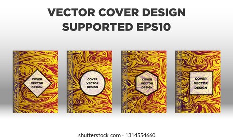 Mixture of acrylic paints. Liquid marble texture. Fluid art. Applicable for design cover, presentation, invitation, flyer, annual report, poster and business card, desing packaging - Vector
