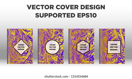 Mixture of acrylic paints. Liquid marble texture. Fluid art. Applicable for design cover, presentation, invitation, flyer, annual report, poster and business card, desing packaging - Vector