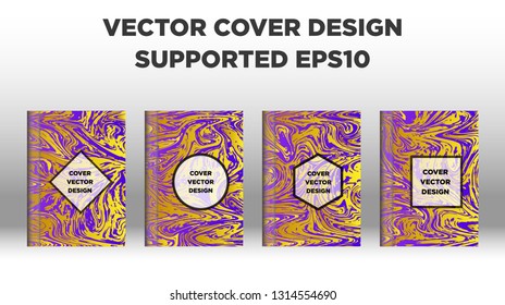 Mixture of acrylic paints. Liquid marble texture. Fluid art. Applicable for design cover, presentation, invitation, flyer, annual report, poster and business card, desing packaging - Vector