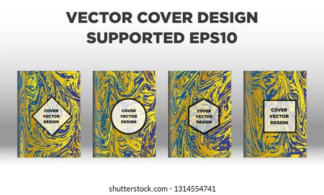 Mixture of acrylic paints. Liquid marble texture. Fluid art. Applicable for design cover, presentation, invitation, flyer, annual report, poster and business card, desing packaging - Vector