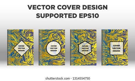 Mixture of acrylic paints. Liquid marble texture. Fluid art. Applicable for design cover, presentation, invitation, flyer, annual report, poster and business card, desing packaging - Vector