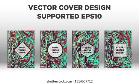 Mixture of acrylic paints. Liquid marble texture. Fluid art. Applicable for design cover, presentation, invitation, flyer, annual report, poster and business card, desing packaging - Vector