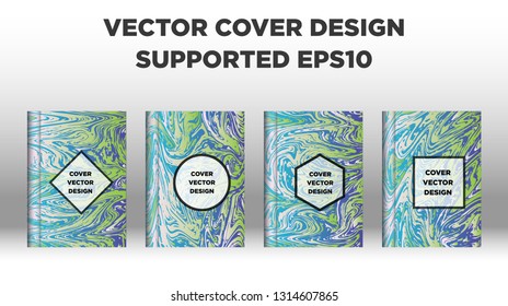 Mixture of acrylic paints. Liquid marble texture. Fluid art. Applicable for design cover, presentation, invitation, flyer, annual report, poster and business card, desing packaging - Vector