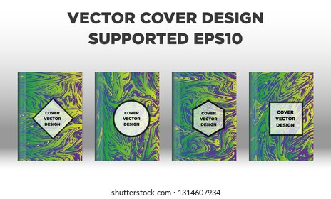 Mixture of acrylic paints. Liquid marble texture. Fluid art. Applicable for design cover, presentation, invitation, flyer, annual report, poster and business card, desing packaging - Vector