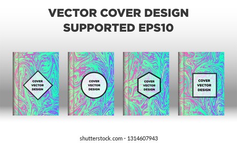 Mixture of acrylic paints. Liquid marble texture. Fluid art. Applicable for design cover, presentation, invitation, flyer, annual report, poster and business card, desing packaging - Vector