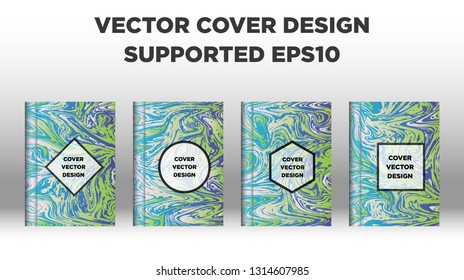 Mixture of acrylic paints. Liquid marble texture. Fluid art. Applicable for design cover, presentation, invitation, flyer, annual report, poster and business card, desing packaging - Vector