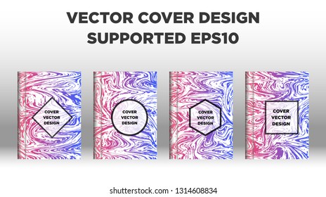 Mixture of acrylic paints. Liquid marble texture. Fluid art. Applicable for design cover, presentation, invitation, flyer, annual report, poster and business card, desing packaging - Vector