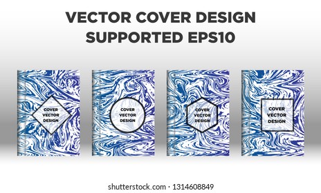 Mixture of acrylic paints. Liquid marble texture. Fluid art. Applicable for design cover, presentation, invitation, flyer, annual report, poster and business card, desing packaging - Vector